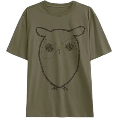 T-shirt KnowledgeCotton Apparel Vert L T-shirt KnowledgeCotton Apparel Vert L