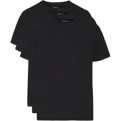 T-shirt KnowledgeCotton Apparel (x3) Noir M T-shirt KnowledgeCotton Apparel (x3) Noir M