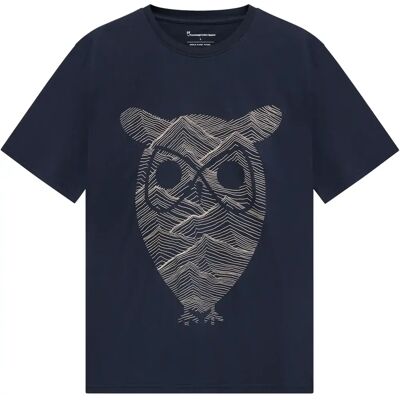 T-shirt met print aan de voorkant KnowledgeCotton Apparel Noir 2XL T-shirt met print aan de voorkant KnowledgeCotton Apparel Noir 2XL
