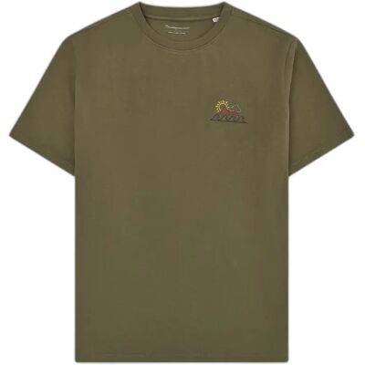 T-shirt KnowledgeCotton Apparel Casual Vert L T-shirt KnowledgeCotton Apparel Casual Vert L