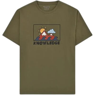 T-shirt KnowledgeCotton Apparel Vert L T-shirt KnowledgeCotton Apparel Vert L