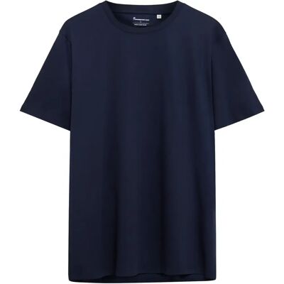 T-shirt KnowledgeCotton Apparel Mercerized Noir S T-shirt KnowledgeCotton Apparel Mercerized Noir S