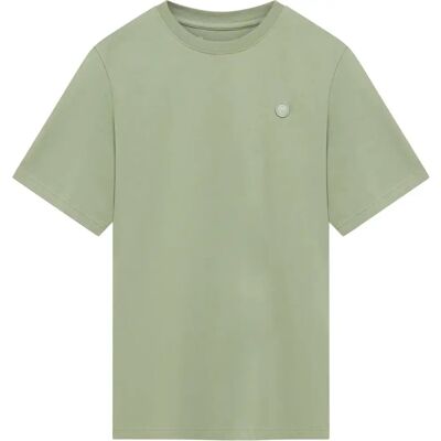 T-shirt KnowledgeCotton Apparel Badge Vert L T-shirt KnowledgeCotton Apparel Badge Vert L