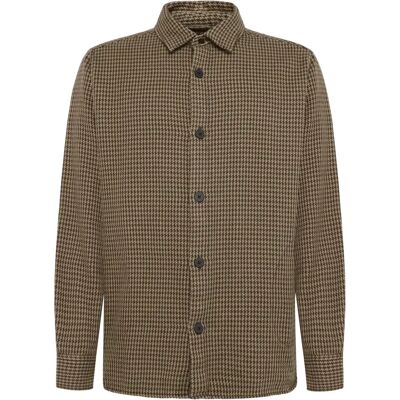 Overhemd KnowledgeCotton Apparel Houndtooth Loose Marron M Overhemd KnowledgeCotton Apparel Houndtooth Loose Marron M