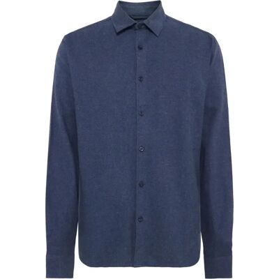 Flanellen overhemd met lange mouwen KnowledgeCotton Apparel Dune Bleu L Flanellen overhemd met lange mouwen KnowledgeCotton Apparel Dune Bleu L
