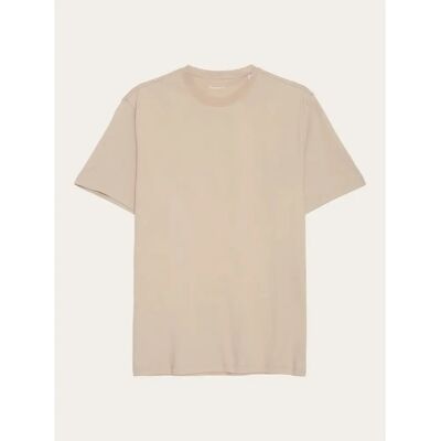 T-shirt KnowledgeCotton Apparel Agnar Beige 2XL T-shirt KnowledgeCotton Apparel Agnar Beige 2XL