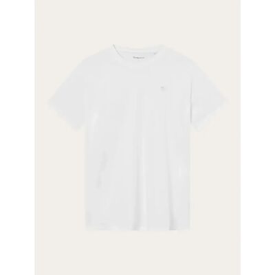 Badge T-shirt KnowledgeCotton Apparel Loke Blanc XS Badge T-shirt KnowledgeCotton Apparel Loke Blanc XS