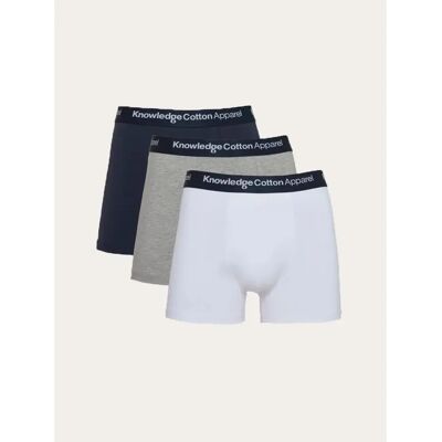 Boxershorts KnowledgeCotton Apparel Anker (x3) Gris 3XL Boxershorts KnowledgeCotton Apparel Anker (x3) Gris 3XL