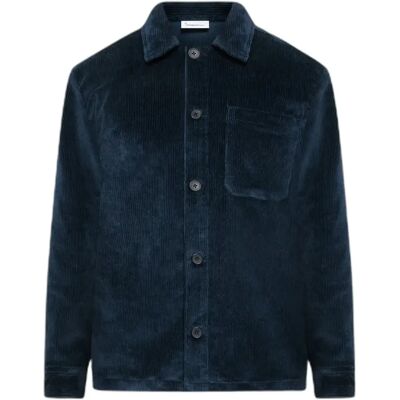 Overhemd van fluweel KnowledgeCotton Apparel Bleu S Overhemd van fluweel KnowledgeCotton Apparel Bleu S