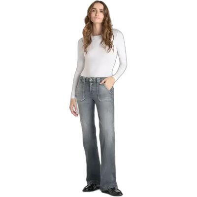 Damesjeans flare Le Temps des cerises Gris 32 Damesjeans flare Le Temps des cerises Gris 32
