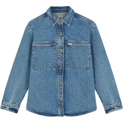 Vrouwenoverhemd Lee Relaxed Utility Bleu XS Vrouwenoverhemd Lee Relaxed Utility Bleu XS