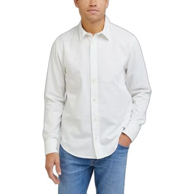 Shirt Lee Patch Blanc S Shirt Lee Patch Blanc S