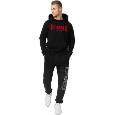 Hoodie Lonsdale One Tone Noir 2XL Hoodie Lonsdale One Tone Noir 2XL