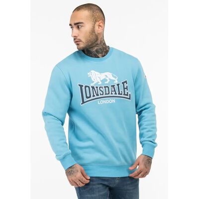 Klassiek sweatshirt met ronde hals Lonsdale Lawins Bleu L Klassiek sweatshirt met ronde hals Lonsdale Lawins Bleu L