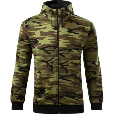 Hooded sweatshirt met rits Malfini C19 Vert M Hooded sweatshirt met rits Malfini C19 Vert M