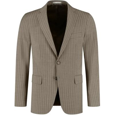 Blazer Michael Kors Stripe Travel Marron 46 Blazer Michael Kors Stripe Travel Marron 46