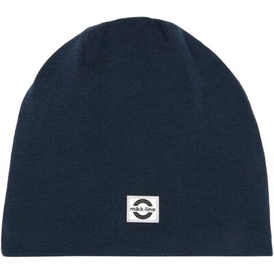 Babymuts van wol Mikk-Line Solid Bleu 3/4 ans Babymuts van wol Mikk-Line Solid Bleu 3/4 ans