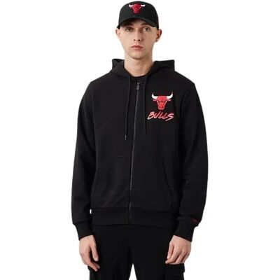 new era Hoodie Chicago Bulls NBA Script Noir XS new era Hoodie Chicago Bulls NBA Script Noir XS