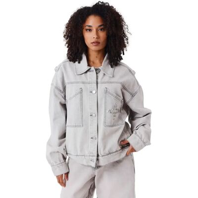 Dames spijkerjack Project X Paris Edgy Gris M Dames spijkerjack Project X Paris Edgy Gris M