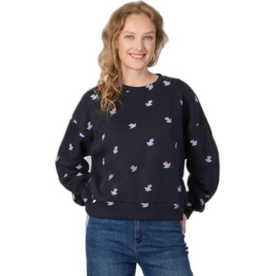 Dames sweatshirt Ragwear Wuss Shells Bleu 2XL Dames sweatshirt Ragwear Wuss Shells Bleu 2XL