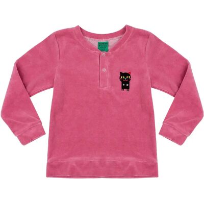 Velours Sweatshirt kind Raspberry Republic Rose 70/73 Velours Sweatshirt kind Raspberry Republic Rose 70/73