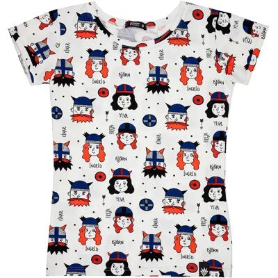T-shirt meisje Raspberry Republic Colorful Blanc S/M T-shirt meisje Raspberry Republic Colorful Blanc S/M
