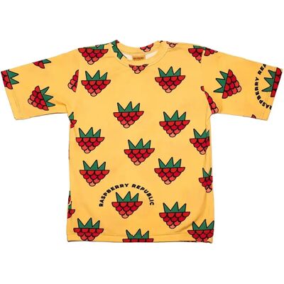 T-shirt kind Raspberry Republic Love Jaune 10/11 ans T-shirt kind Raspberry Republic Love Jaune 10/11 ans