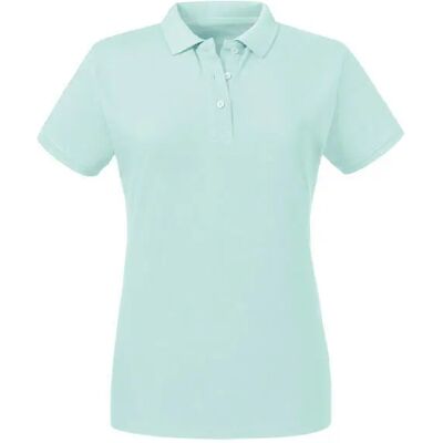 Damespolo Russell Athletic Pure Organic Bleu 2XL Damespolo Russell Athletic Pure Organic Bleu 2XL