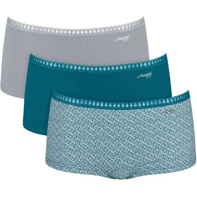 Damesslipjes Sloggi Go Crush (x3) Multicolore XL Damesslipjes Sloggi Go Crush (x3) Multicolore XL