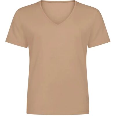 T-shirt met V-hals Sloggi Base Marron M T-shirt met V-hals Sloggi Base Marron M