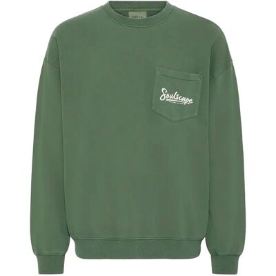 Sweatshirt Solid Tadeus Vert XL Sweatshirt Solid Tadeus Vert XL