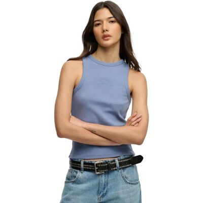 Damestanktop Superdry Racer Bleu XL Damestanktop Superdry Racer Bleu XL