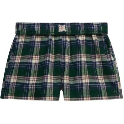 Katoenen geruite elastische short voor vrouwen Superdry Vert S Katoenen geruite elastische short voor vrouwen Superdry Vert S