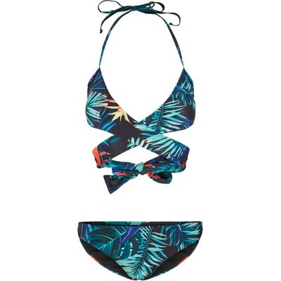 Damesbikini Urban Classics draped pattern Noir S Damesbikini Urban Classics draped pattern Noir S