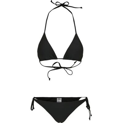Damesbikini Urban Classics recyclable triangle Noir XL Damesbikini Urban Classics recyclable triangle Noir XL