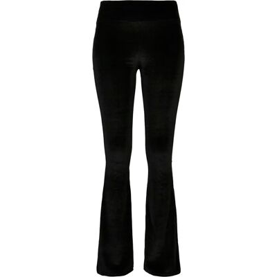 Dames legging met hoge taille Urban Classics velvet boot (GT) Noir 5XL Dames legging met hoge taille Urban Classics velvet boot (GT) Noir 5XL