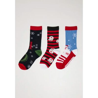 Sokken Urban Classics santa ho christmas (x3) Multicolore 43/46 Sokken Urban Classics santa ho christmas (x3) Multicolore 43/46