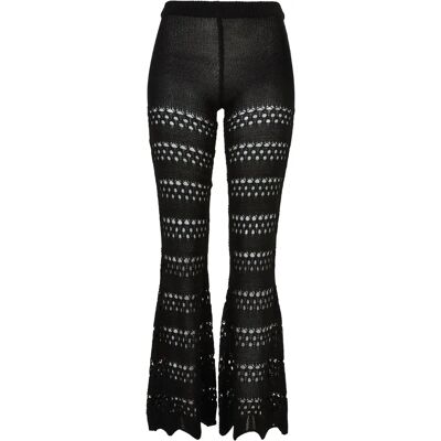 Legging uitlopende breigoed voor vrouwen Urban Classics Noir 5XL Legging uitlopende breigoed voor vrouwen Urban Classics Noir 5XL