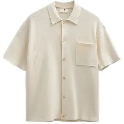 Korte mouw overhemd Anerkjendt Vilhelm Beige L Korte mouw overhemd Anerkjendt Vilhelm Beige L