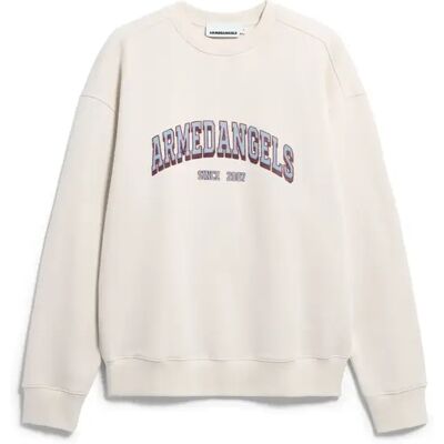 Sweatshirt Armedangels Wordmark Blanc L Sweatshirt Armedangels Wordmark Blanc L