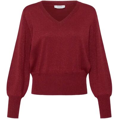Vrouwentrui b.young BYMobbe V Jumper Rouge XL Vrouwentrui b.young BYMobbe V Jumper Rouge XL