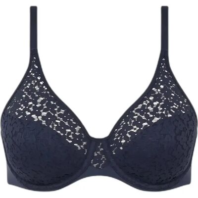 Vrouwelijk geschikt bedekt beugelbustehouder Chantelle Norah Bleu 90B Vrouwelijk geschikt bedekt beugelbustehouder Chantelle Norah Bleu 90B