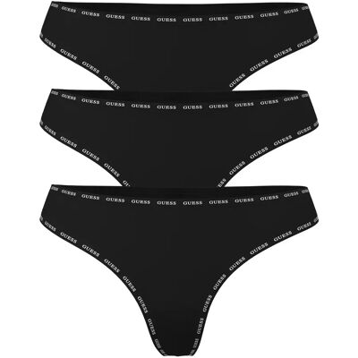 Dames string Guess Basic (x3) Noir XL Dames string Guess Basic (x3) Noir XL