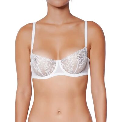 Vrouwelijke bh met beugels Huit Amoureuse Blanc 80C Vrouwelijke bh met beugels Huit Amoureuse Blanc 80C