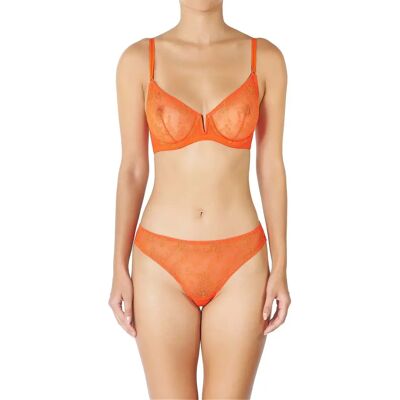 Vrouwen braziliaanse slip Huit Hot Stuff Oranje L Vrouwen braziliaanse slip Huit Hot Stuff Oranje L