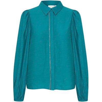 Vrouwenblouse Ichi Rhines Groen 38 Vrouwenblouse Ichi Rhines Groen 38
