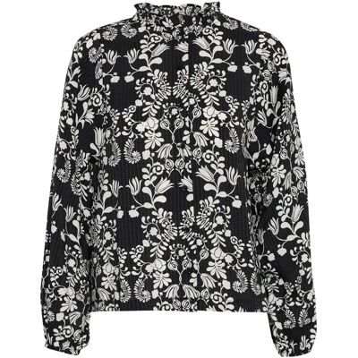 Vrouwenblouse Ichi Gocina Zwart 36 Vrouwenblouse Ichi Gocina Zwart 36
