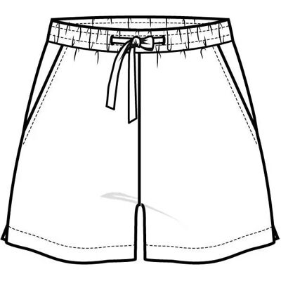Damesshort Ichi Linno Wit 38 Damesshort Ichi Linno Wit 38