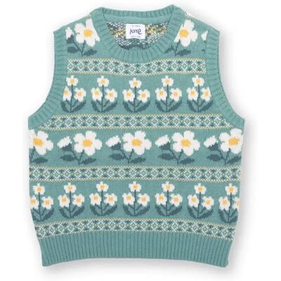 Mouwloze trui voor meisjes Kite Pixie Petals Vert 8 jaar Mouwloze trui voor meisjes Kite Pixie Petals Vert 8 jaar