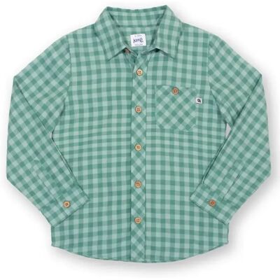 Shirt met lange mouwen voor babyjongens Kite Check Vert 6/9 maanden Shirt met lange mouwen voor babyjongens Kite Check Vert 6/9 maanden
